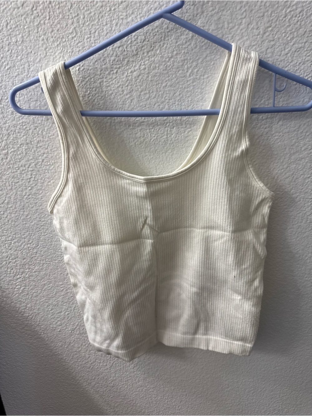 a new day Cream Rib-Knit Tank Top